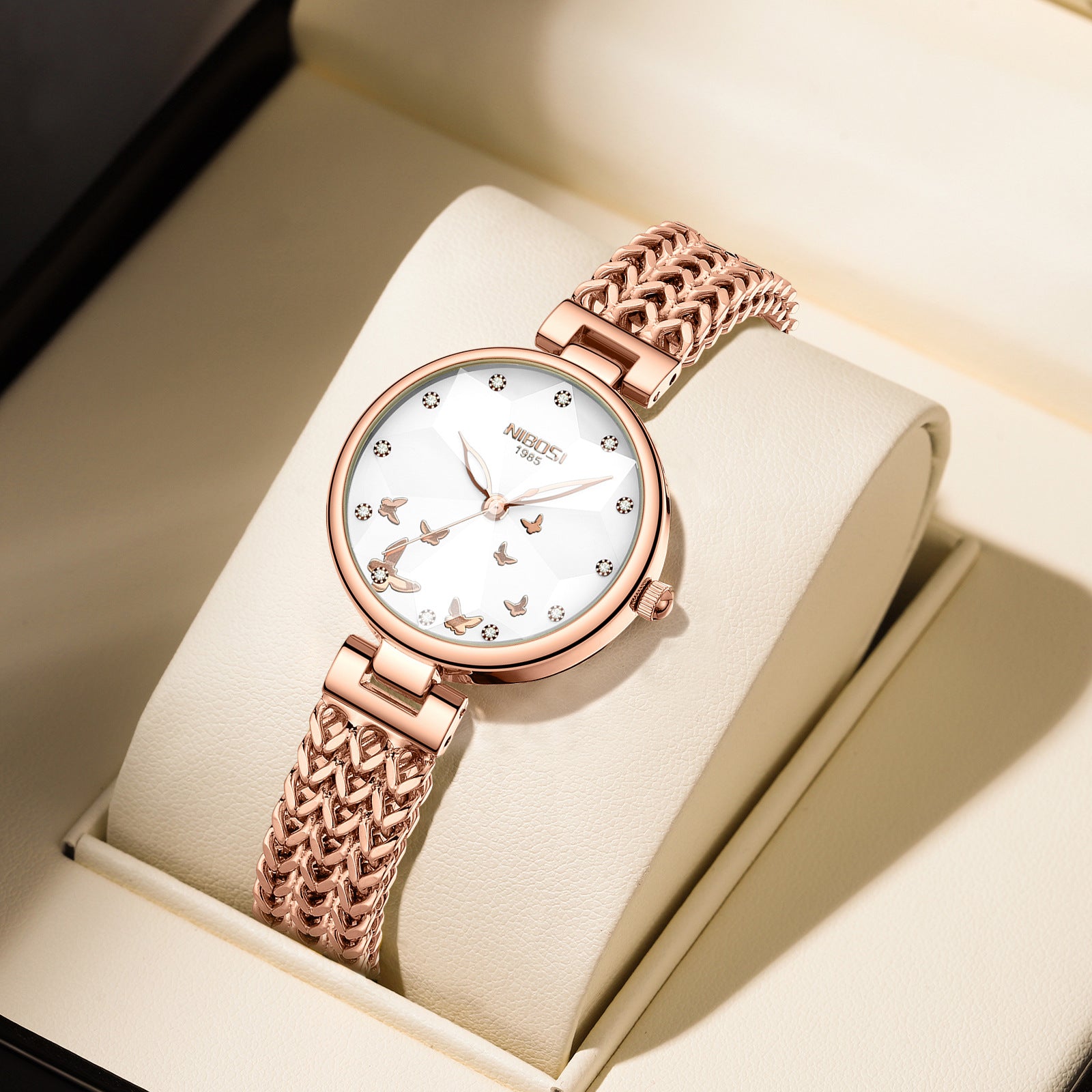 Chic & Modern Women's Waterproof Steel Band Watch