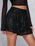 2026 Summer New Arrival, Women's Sequin Shorts, Fashion Loose Party Skort