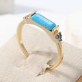 Men's Turquoise Gold Ring | Stylish Fashion Jewelry