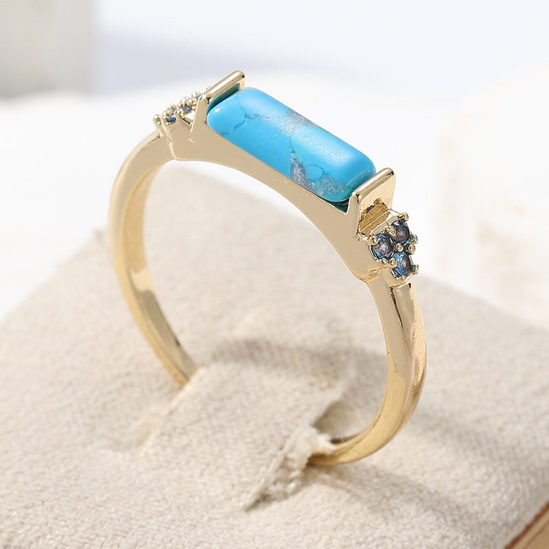 Men's Turquoise Gold Ring | Stylish Fashion Jewelry