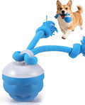 Smart Interactive Dog Ball with Rope - Motion Activated, Barking Sound & USB-C Rechargeable