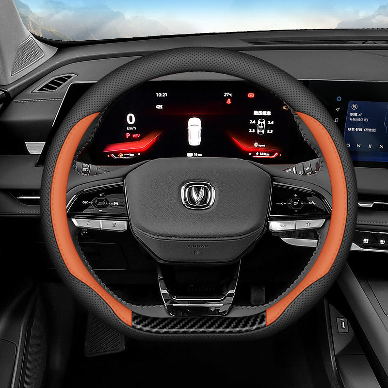 CS75 PLUS IDD Smart Electric Hand-Stitched Steering Wheel Cover