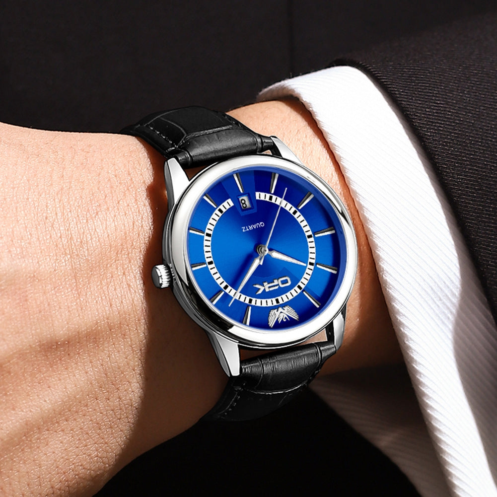 Men's Waterproof Quartz Watch | Single Calendar | Durable & Stylish Timepiece