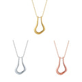 Elegant U-shaped Ring Holder Necklace - Clavicle Chain Jewelry Gift