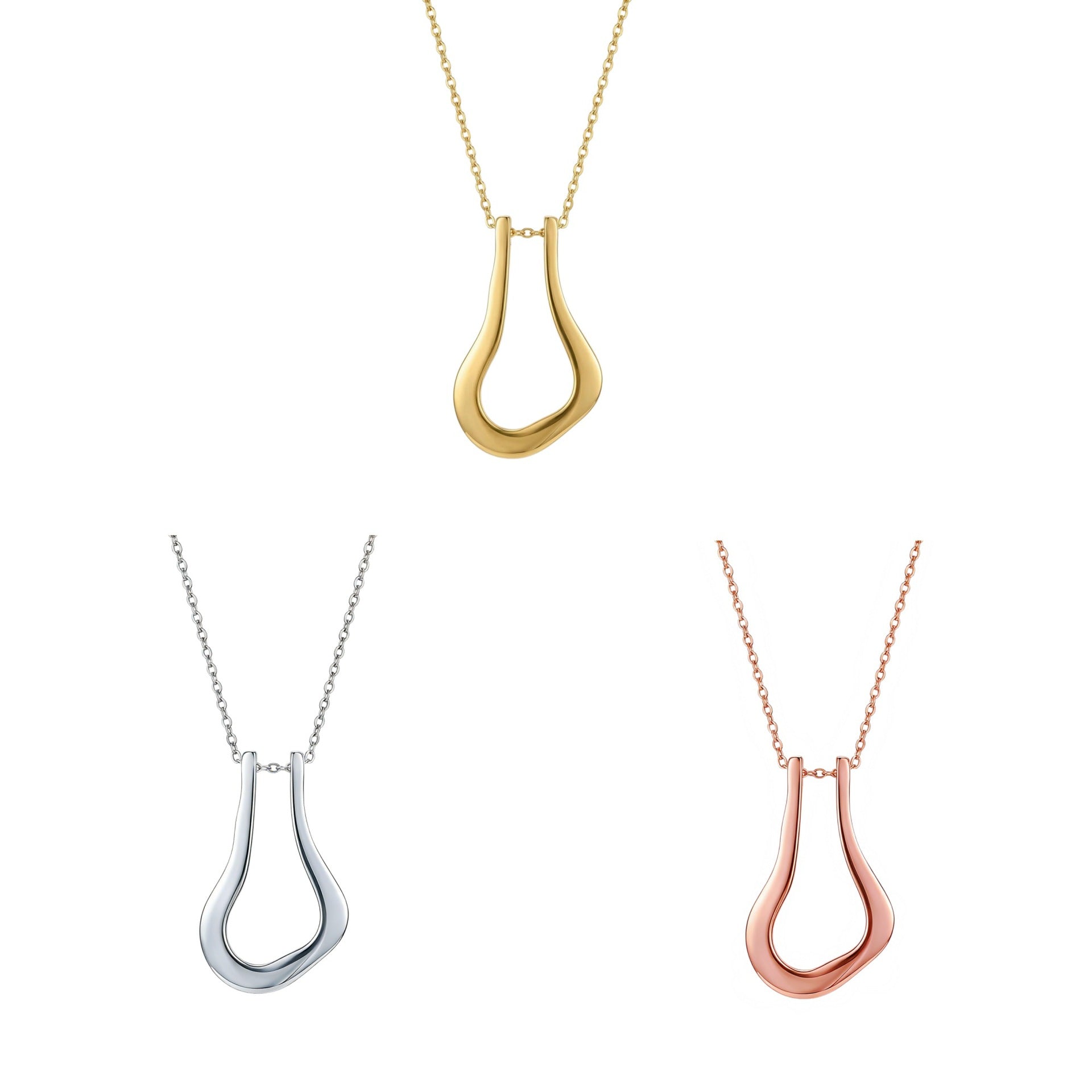 Elegant U-shaped Ring Holder Necklace - Clavicle Chain Jewelry Gift