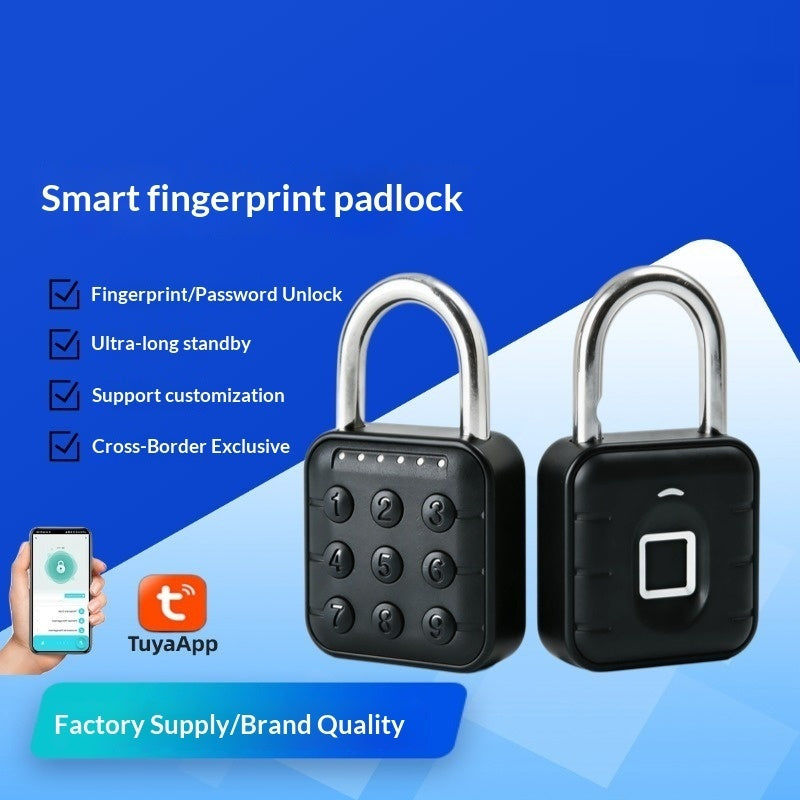 Smart Fingerprint Padlock: Keyless, Rust-Proof & Rechargeable Security