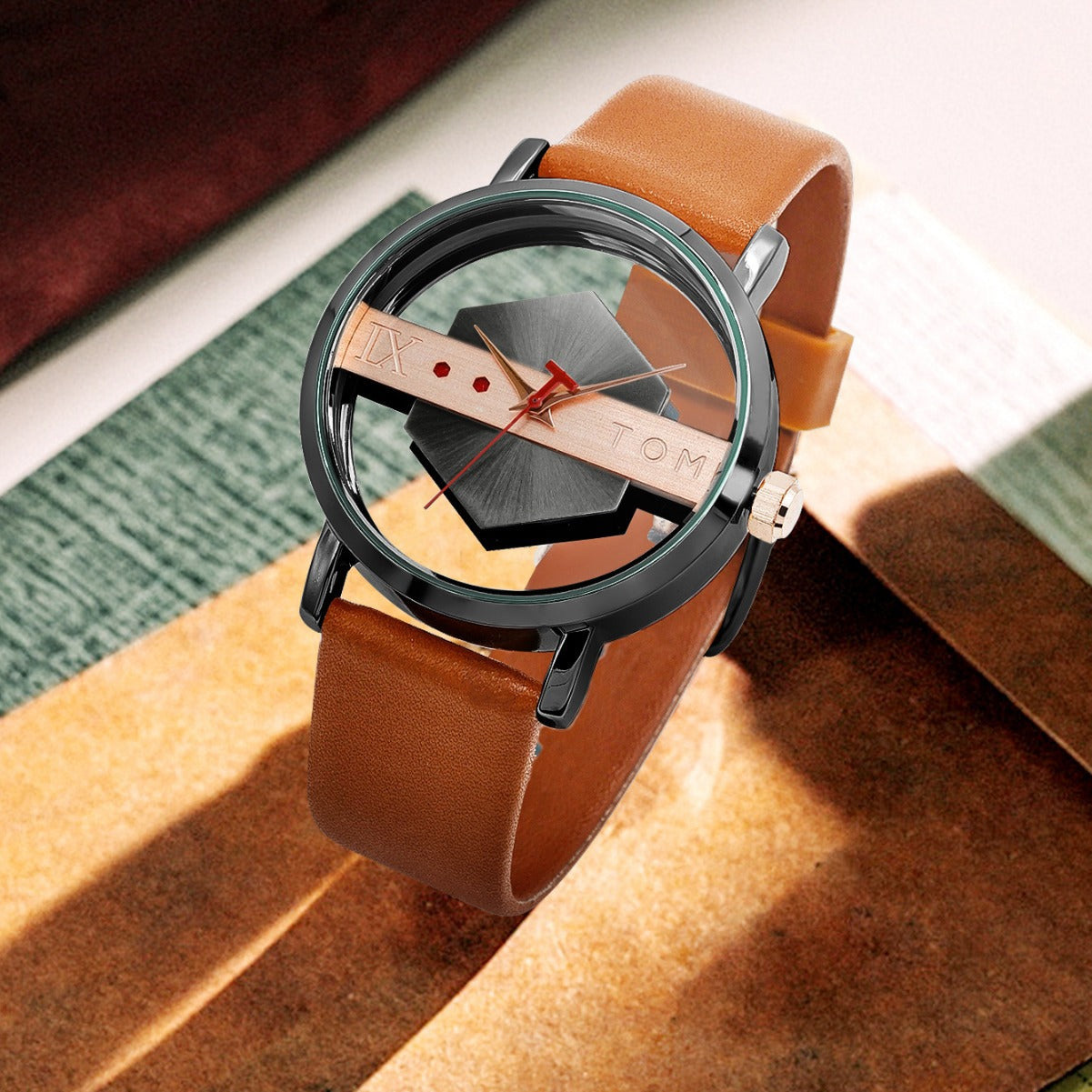 Hollowed-Out Casual Chic Minimalist Unisex Watch - Modern & Elegant